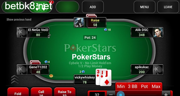 Poker - Game đánh bài PVP được yêu thích nhất tại BK8
